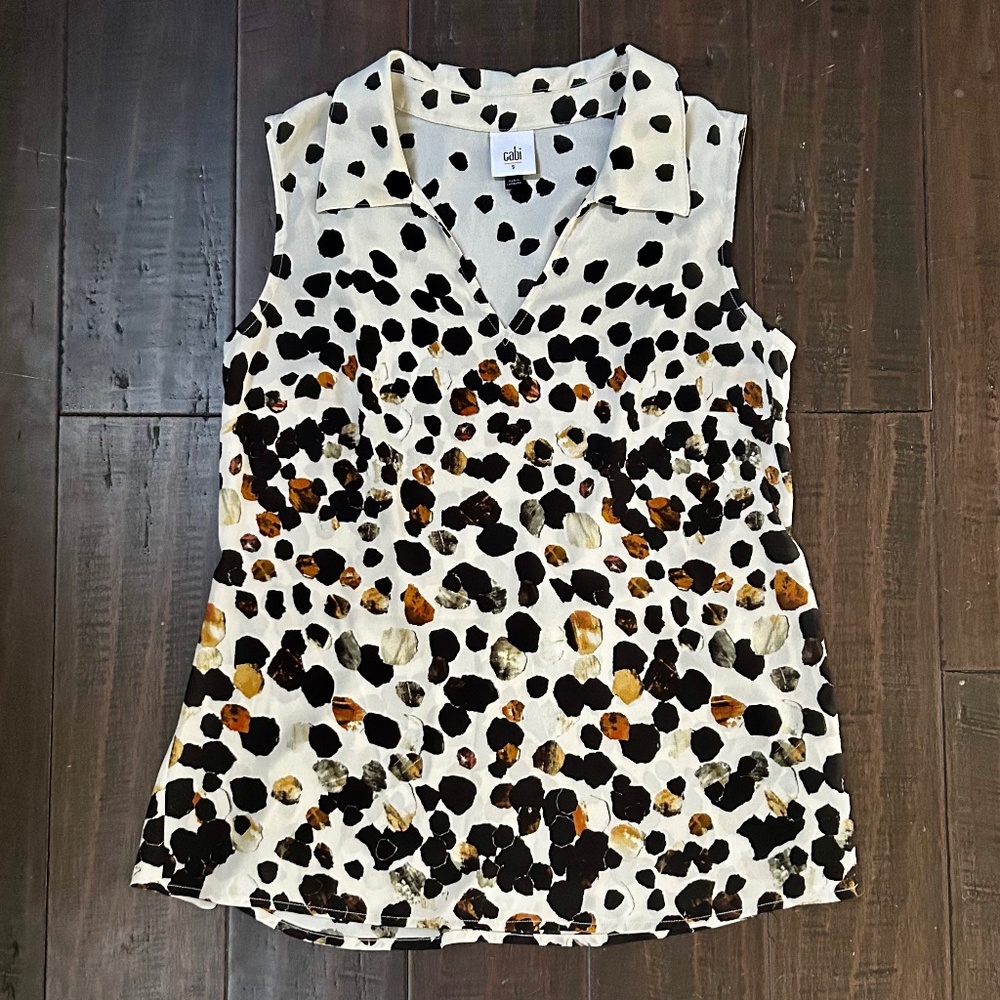 Cabi Dressy Tank with Collar